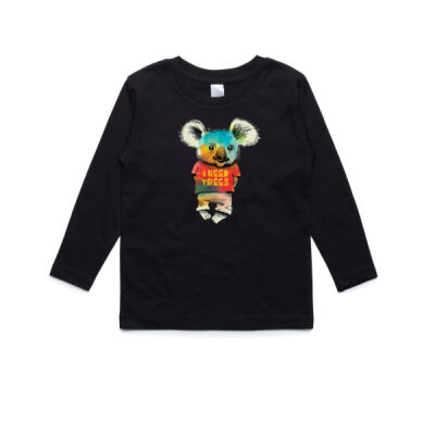 clik creative prints - young koala - kids-lsleeve-tee Thumbnail