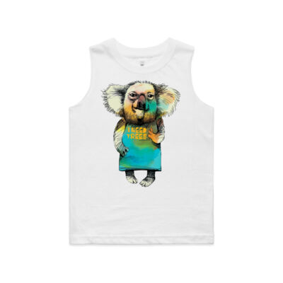 clik creative prints - lady koala - youth-barnard-tank Thumbnail