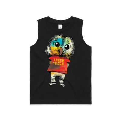 clik creative prints - owl - kids-barnard-tank Thumbnail