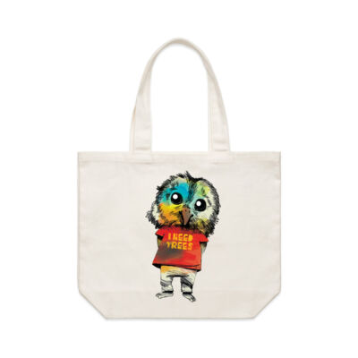 clik creative prints - owl - shoulder-tote Thumbnail