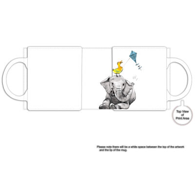 clik creative prints - friends-kite - black-rim-mug Thumbnail