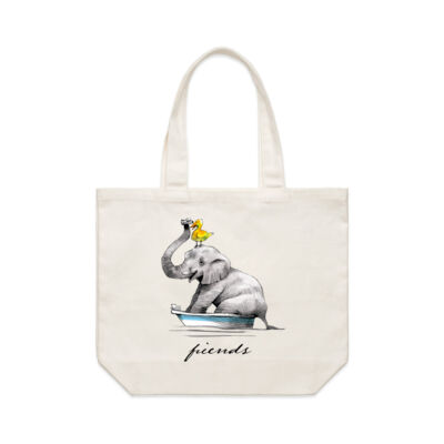 clik creative prints - friends-boat - shoulder-tote Thumbnail